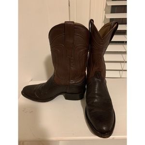 Worn 3 times! Tecovas Lizard Men’s Cowboy boot